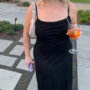 Birdy Grey Ash Crepe Black Dress